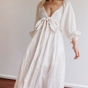 Aulieude Charlotte Cream Dress